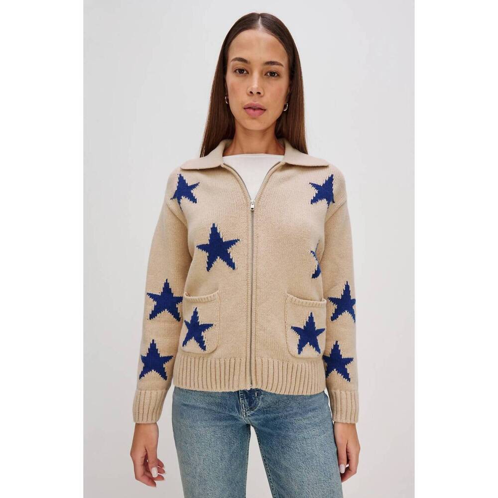 NEW RAILS rhea cardigan in camel